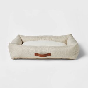 Neutral 4-Sided Bolster Dog Bed - Boots & Barkley™ - Cream - L