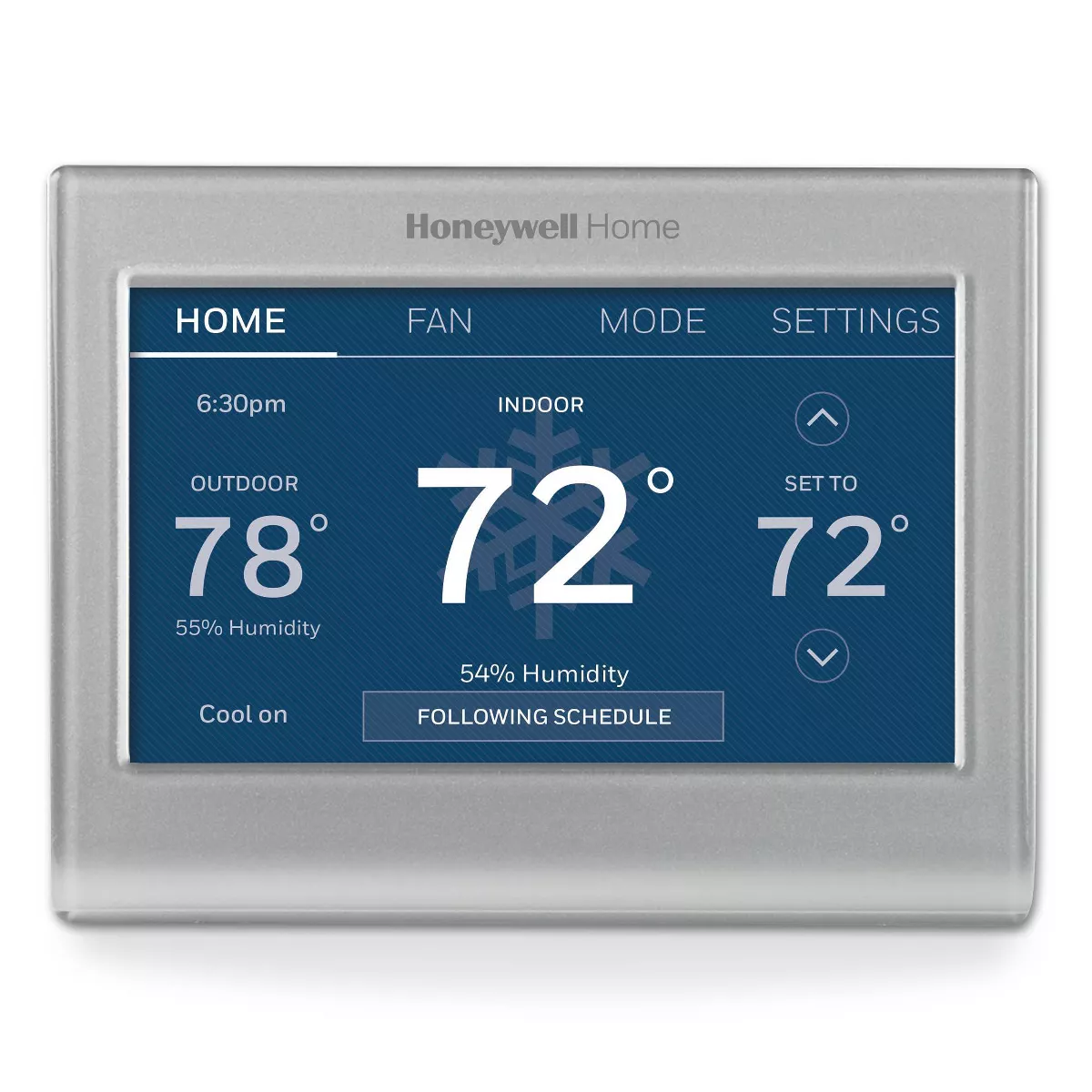 Honeywell Home Wifi Color Touchscreen Thermostat 2.0: Programmable, Gray, Plastic, 1-Year Warranty