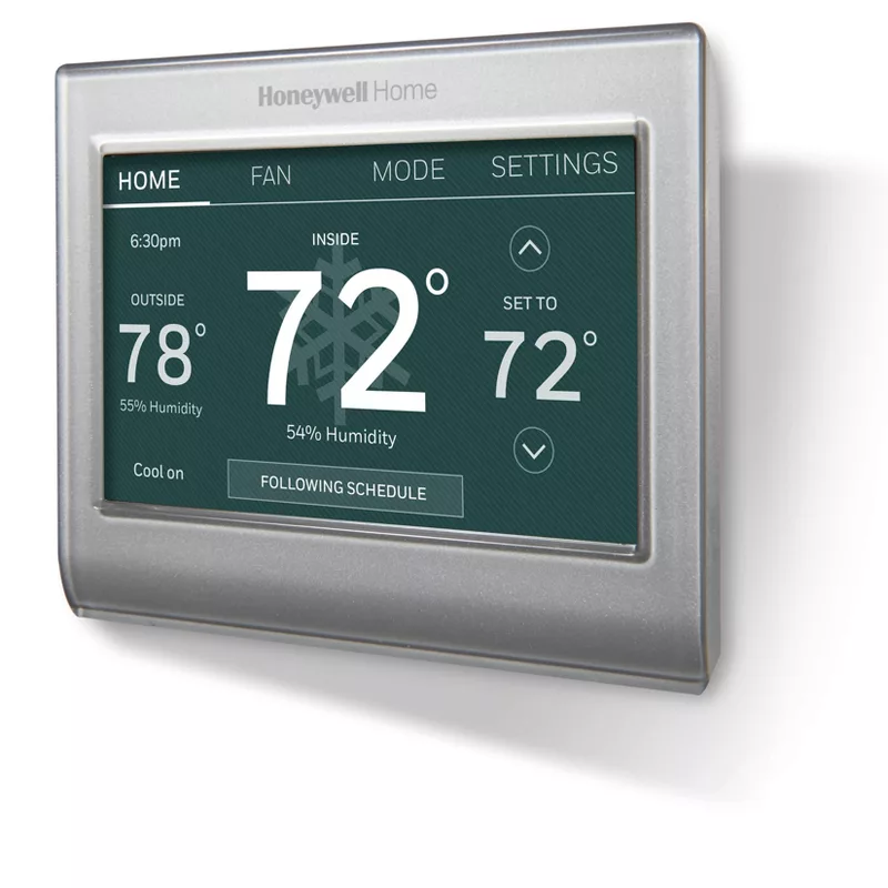 Honeywell Home Wifi Color Touchscreen Thermostat 2.0: Programmable, Gray, Plastic, 1-Year Warranty