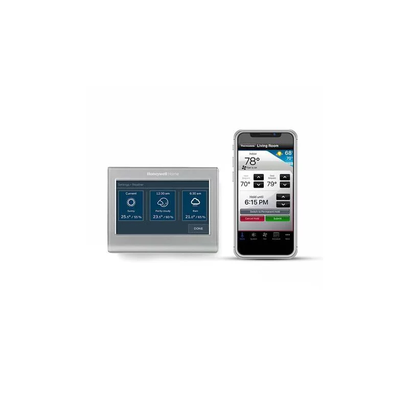 Honeywell Home Wifi Color Touchscreen Thermostat 2.0: Programmable, Gray, Plastic, 1-Year Warranty