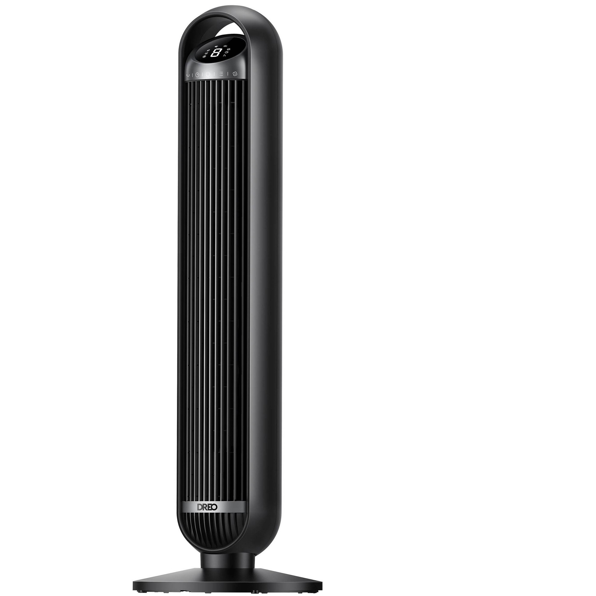 DREO Nomad 36" Quiet Bladeless Oscillating Tower Fan Black/Silver