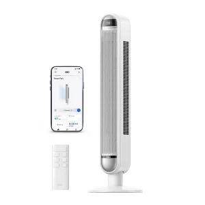 DREO 42" Cruiser Pro T1 Oscillating Bladeless Remote Tower Fan White
